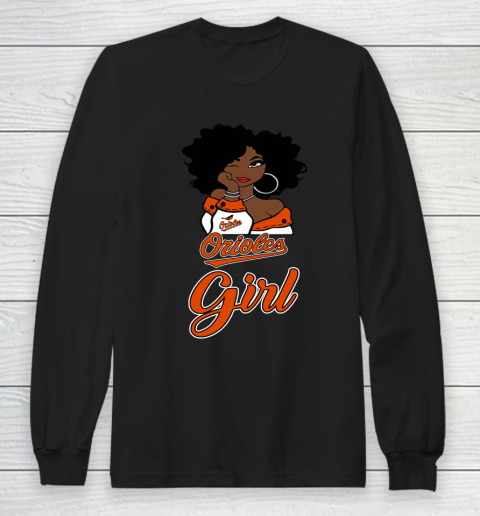 Baltimore Orioles Girl MLB Long Sleeve T-Shirt