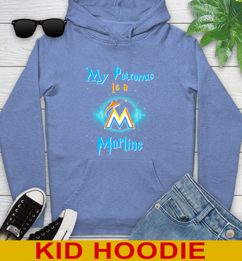 MLB Baseball Harry Potter My Patronus Is A Miami Marlins Youth Hoodie 12