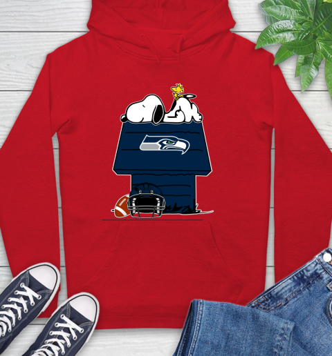 Seattle Seahawks NFL Football Snoopy Woodstock The Peanuts Movie Hoodie 10
