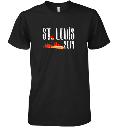 Saint Louis Red Cardinal Shirt 2019 Baseball Hometown Premium Men's T-Shirt
