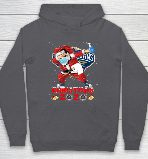 New Orleans Pelicans Funny Santa Claus Dabbing Christmas 2020 NBA Hoodie 4