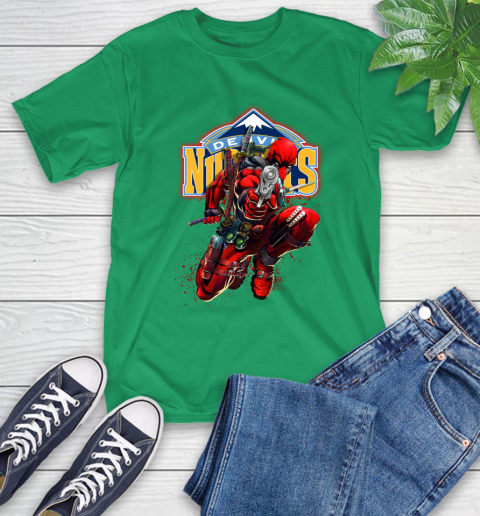 NBA Deadpool Marvel Comics Sports Basketball Denver Nuggets T-Shirt 7