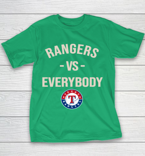 Texas Rangers Vs Everybody Youth T-Shirt 3