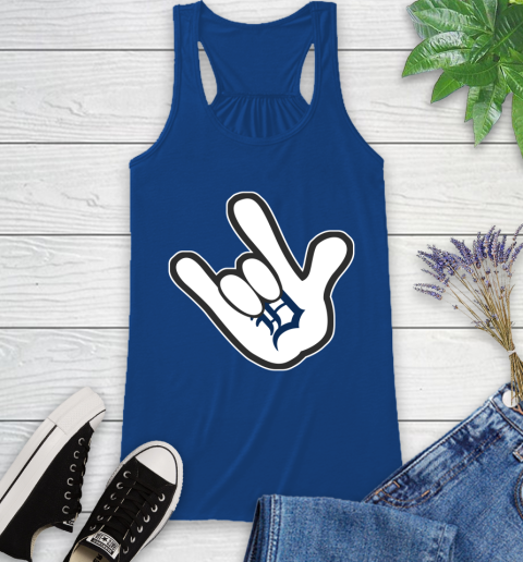Detroit Tigers MLB Baseball Mickey Rock Hand Disney Racerback Tank 9