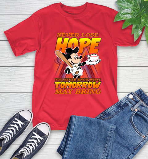 Miami Marlins MLB Baseball Mickey Disney Never Lose Hope T-Shirt 11