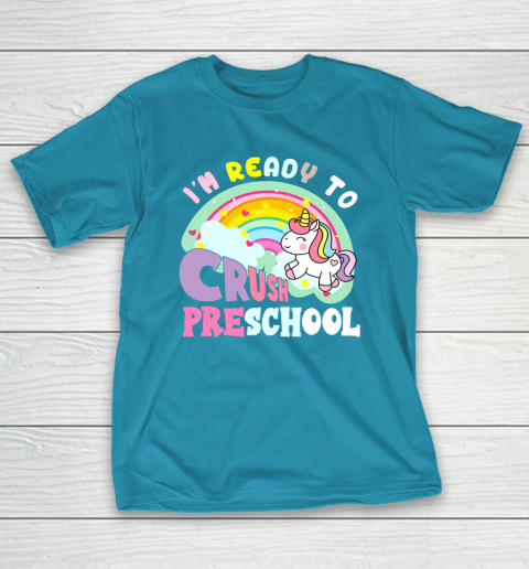Back to school shirt ready to crush preschool unicorn T-Shirt 7