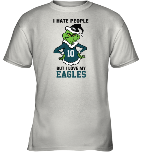 I Hate People But I Love My Eagles Philadelphia Eagles NFL Teams Youth T-Shirt