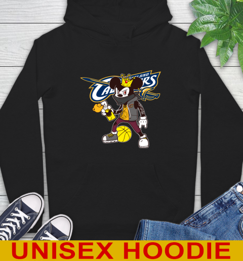 Cleveland Cavaliers NBA Basketball Mickey Peace Sign Sports Hoodie 2