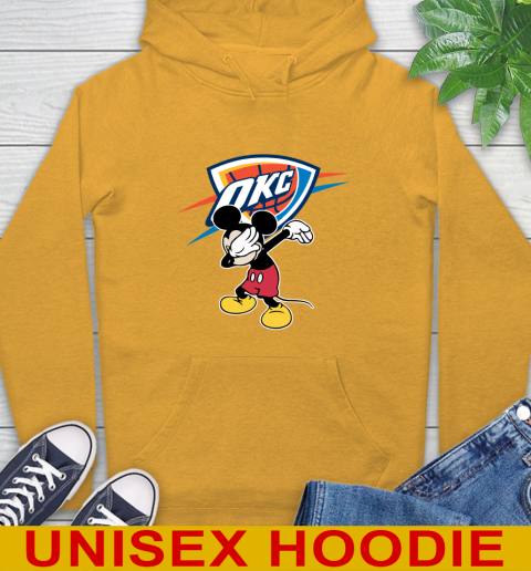 Oklahoma City Thunder NBA Basketball Dabbing Mickey Disney Sports Hoodie 3