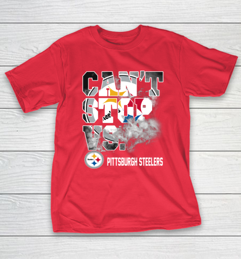 NFL Pittsburgh Steelers Can't Stop Vs T-Shirt 9