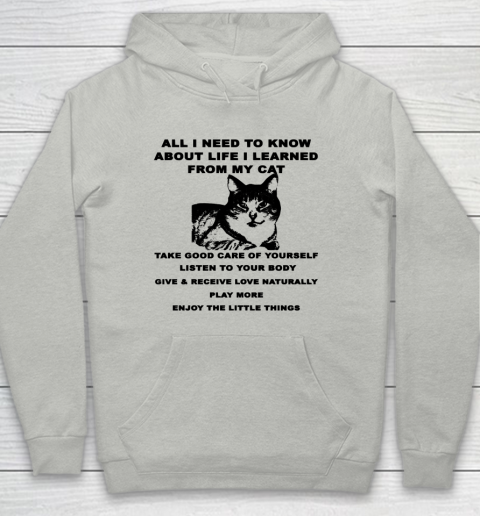 All i need to know about life i learned from my cat Youth Hoodie