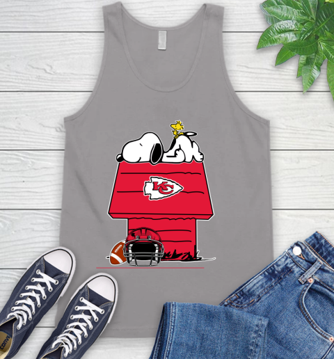 Kansas City Chiefs NFL Football Snoopy Woodstock The Peanuts Movie Tank Top 5 Kansas City Chiefs NFL Football Snoopy Woodstock The Peanuts Movie Tank Top - Image 5