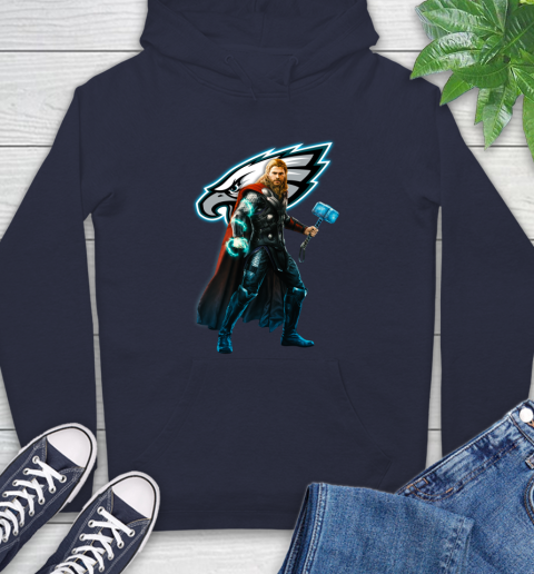 NFL Thor Avengers Endgame Football Philadelphia Eagles Hoodie 4