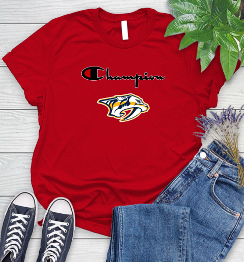 NHL Hockey Nashville Predators Champion Shirt Women's T-Shirt 9