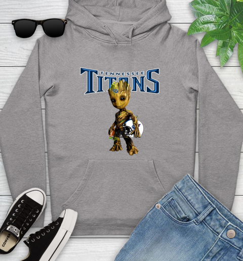 Tennessee Titans NFL Football Groot Marvel Guardians Of The Galaxy Youth Hoodie 6