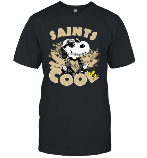 New Orleans Saints Snoopy Joe Cool We're Awesome Unisex Jersey Tee