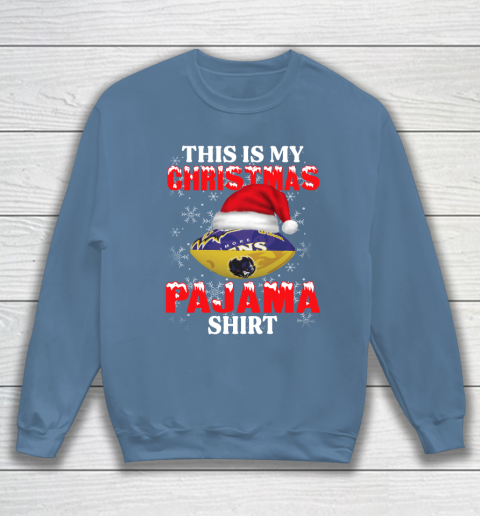 Baltimore Ravens This Is My Christmas Pajama Shirt NFL Sweatshirt 6