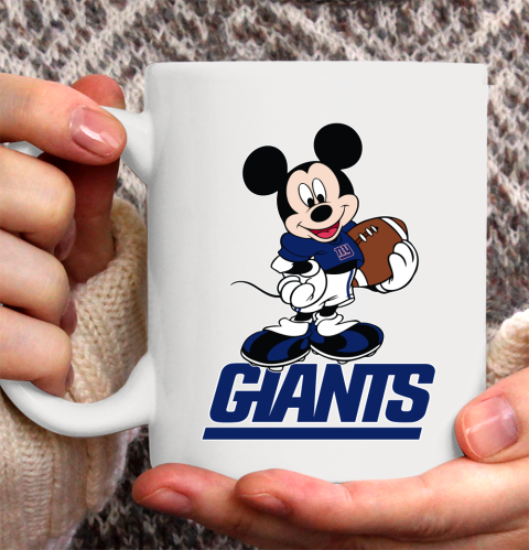 NFL Football New York Giants Cheerful Mickey Mouse Shirt Ceramic Mug 15oz 2