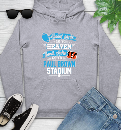 Cincinnati Bengals NFL Bad Girls Go To Paul Brown Stadium Shirt Youth Hoodie - Image 7