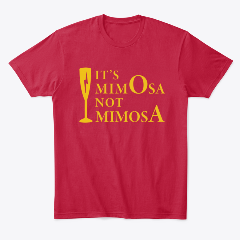 1xbi it is mimosa not mimosa classic t shirt 2 front red