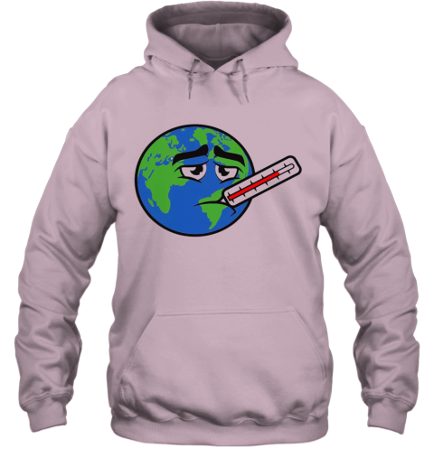 pink global warming hoodie