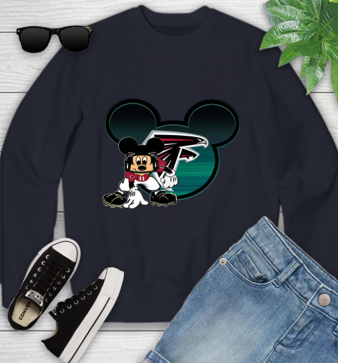 NFL Atlanta Falcons Mickey Mouse Disney Football T Shirt Youth Sweatshirt 3