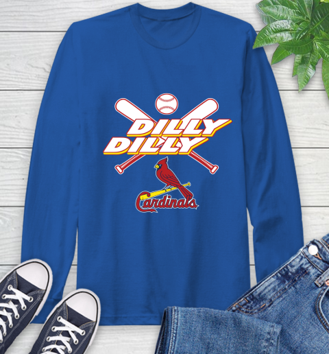 MLB St.Louis Cardinals Dilly Dilly Baseball Sports Long Sleeve T-Shirt 9