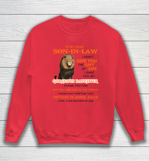 To My Dear Son In Law Sweatshirt 6