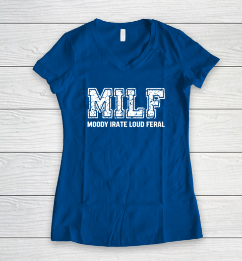 MILD Moody Irate Loud Feral Women's V-Neck T-Shirt 5