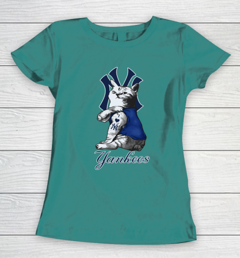 MLB Baseball My Cat Loves New York Yankees Women's T-Shirt 10