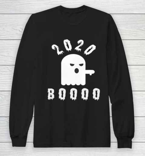 Ghost Boo 2020 Thumbs Down Funny Halloween Long Sleeve T-Shirt