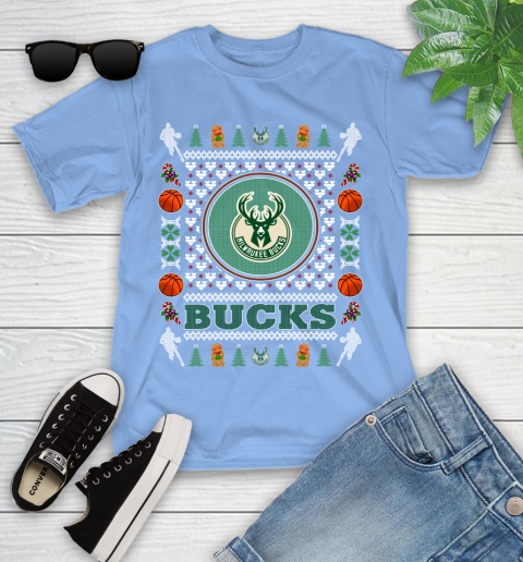 Milwaukee Bucks Merry Christmas NBA Basketball Loyal Fan Ugly Shirt 114