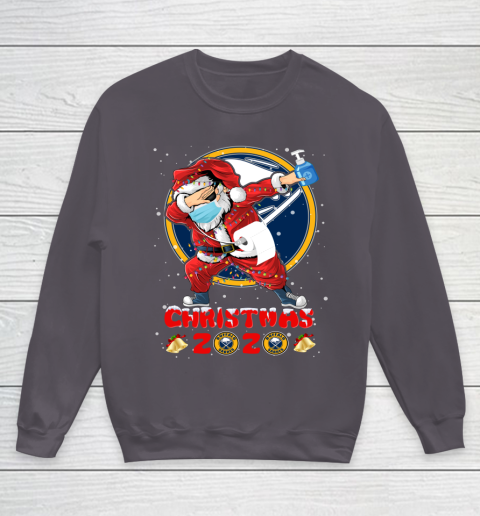 Buffalo Sabres Funny Santa Claus Dabbing Christmas 2020 NHL Youth Sweatshirt 5