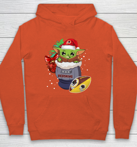 Washington Redskins Christmas Baby Yoda Star Wars Funny Happy NFL Hoodie 5