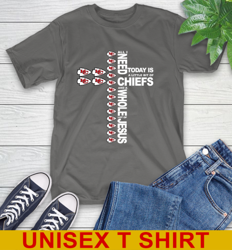 NFL All I Need Today Is A Little Bit Of Kansas City Chiefs Cross Shirt T-Shirt 10