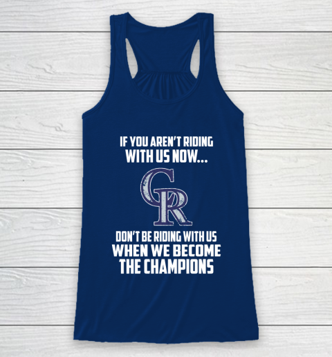 MLB Colorado Rockies Baseball We Become The Champions Racerback Tank 6