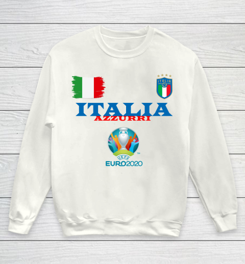 Italia Azzurri Euro 2020 Flag Youth Sweatshirt