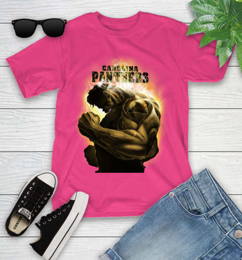 Carolina Panthers NFL Football Hulk Marvel Avengers Sports Youth T-Shirt 11