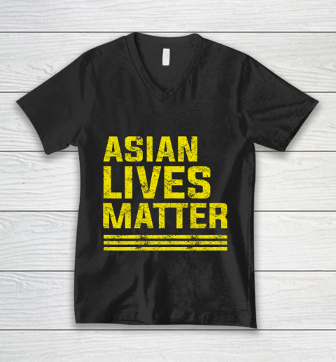 Anti Asian Racism Stop AAPI Hate Asian Lives Matter V-Neck T-Shirt