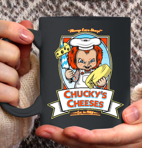 Chucky Tshirt Chucky's Cheeses Ceramic Mug 11oz