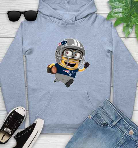 NFL New England Patriots Minions Disney Football Sports Youth Hoodie 10
