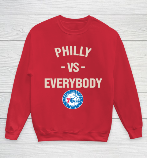 Philadelphia 76ers Vs Everybody Youth Sweatshirt 7