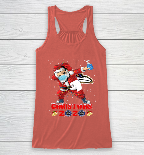 Baltimore Ravens Funny Santa Claus Dabbing Christmas 2020 NFL Racerback Tank 3