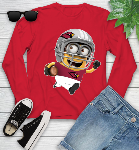 NFL Arizona Cardinals Minions Disney Football Sports Youth Long Sleeve 11