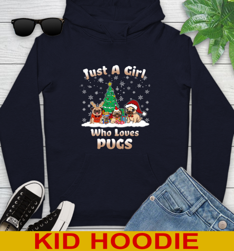 Christmas Just a girl who love pugs dog pet lover 130