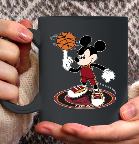 NBA Basketball Miami Heat Cheerful Mickey Disney Shirt Ceramic Mug 15oz