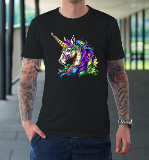 Happy Mardi Gras Unicorn T-Shirt