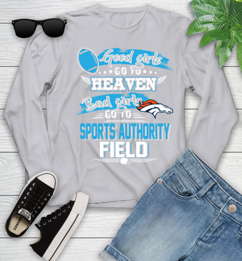 Denver Broncos NFL Bad Girls Go To Sports Authority Field Shirt Youth Long Sleeve 5