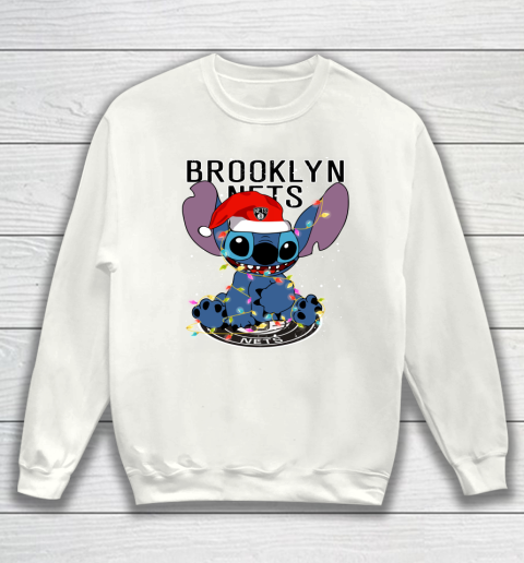 Brooklyn Nets NBA noel stitch Basketball Christmas Sweatshirt