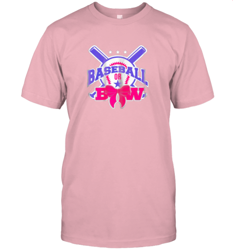 g9o4 baseball or bow baby pregnant shirt pregnancy tees jersey t shirt 60 front pink